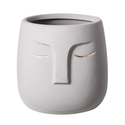 Restful Gaze Abstract Face Planter