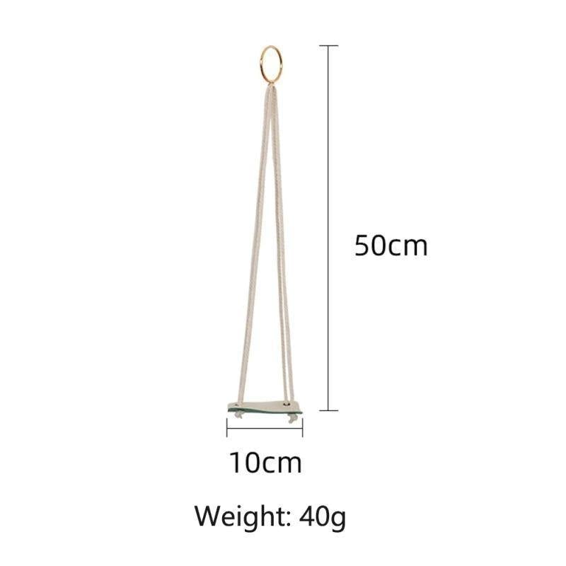 Plant Hanger made with Vegan Leather and Rope
