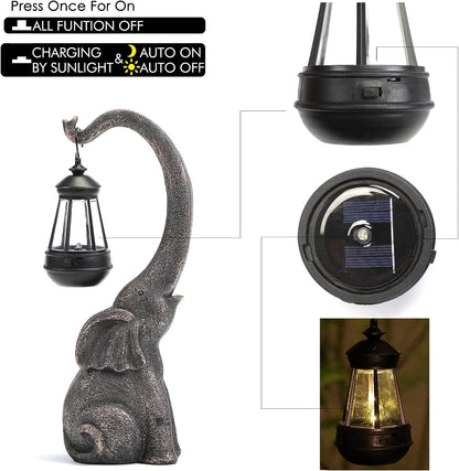 Enchanted Elephant Solar Lamp