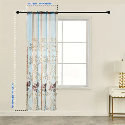 Vintage Jacquard Embroidery Curtain