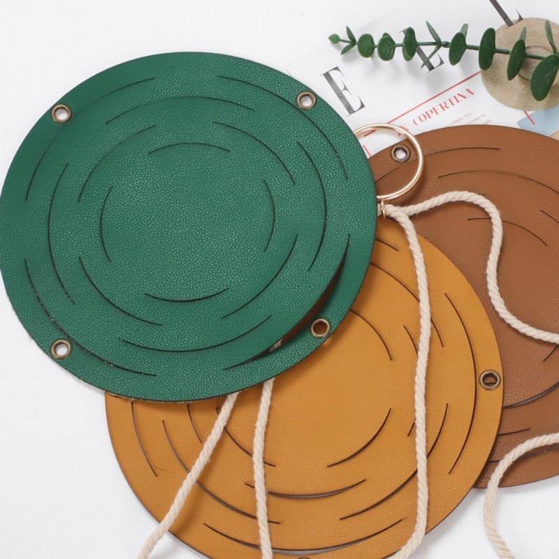 Plant Hanger made with Vegan Leather and Rope