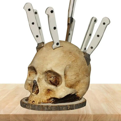 SkullSlice™ - Gothic Skull Knife Holder