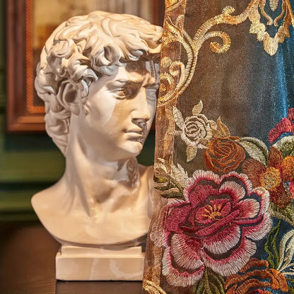 Vintage Jacquard Embroidery Curtain