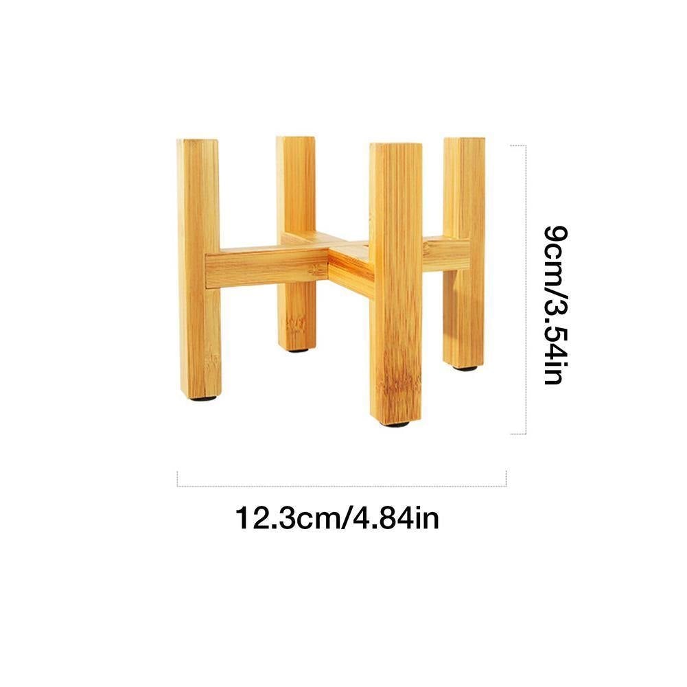 EcoHaven Bamboo Wood Plant Stand