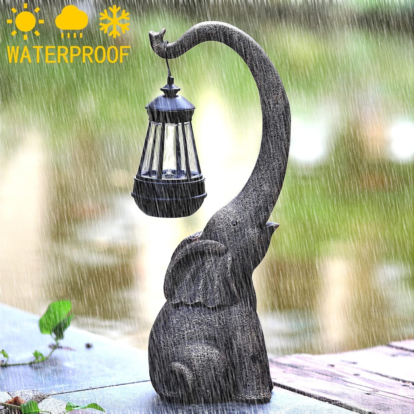 Enchanted Elephant Solar Lamp